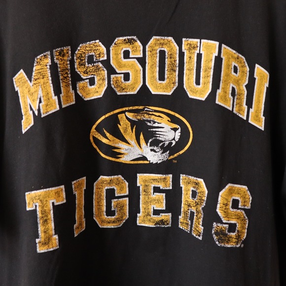 ‘47 Brand Other - 47 Brand Missouri Tigers Black Short Sleeve T Shirt Mens XXL Vintage Graphic Tee